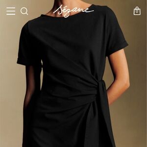 NWT Sézane Black Pippa Dress